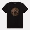 Versace Strass Medusa UnisexT-Shirt Con StampaBlack Bambini T-shirt & Top 1VE23G00E-Q11