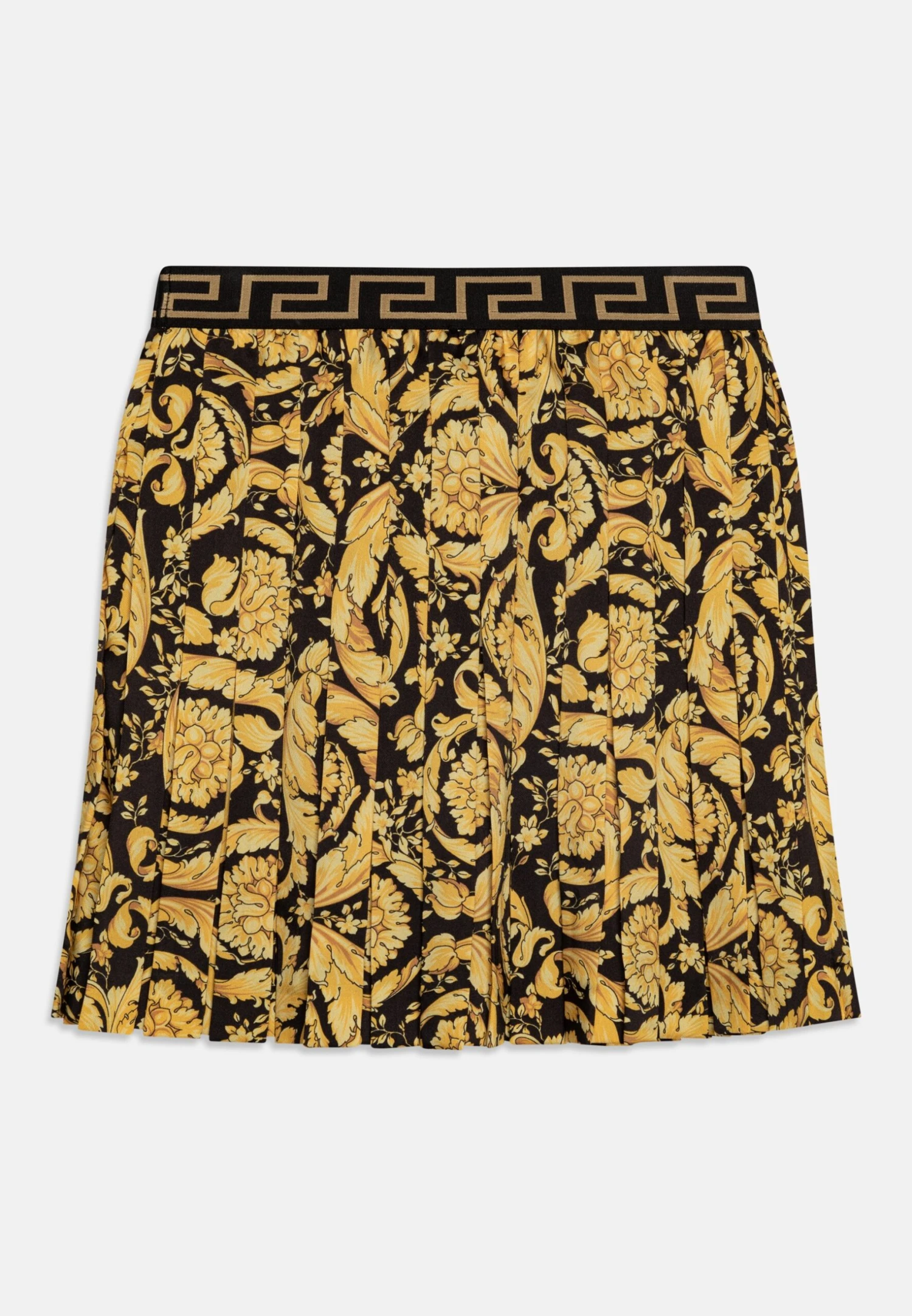 Versace Skirt Barocco Kids - Gonna A Pieghe - Nero/Oro 2 Versace Skirt Barocco Kids - Gonna A Pieghe - Nero/Oro - immagine 2