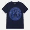 Versace Medusa UnisexT-Shirt Con StampaNavy/Bright Blue Bambini T-shirt & Top 1VE26G02A-K12