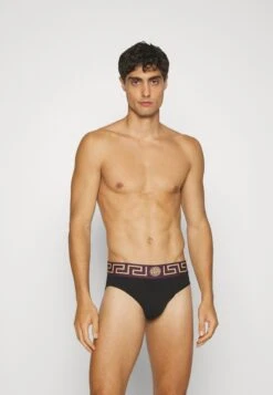 Versace Low Rise Topeka Stretch - Slip - Black/Bordeaux