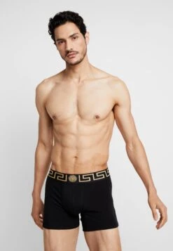 Versace Mutanda Parigamba Vita BassaCulotteNero Greca Oro Uomo Intimo 1VE82O00R-Q11