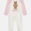 Versace Baby Bodysuit With Feet Pixel Teddy UnisexTutinaBianco/Rosa/Multicolor Bambini Intimo E Per La Notte 1VE86A009-A11