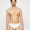 Versace Swim Low Rise Vita - Costume Da Bagno - White/Gold