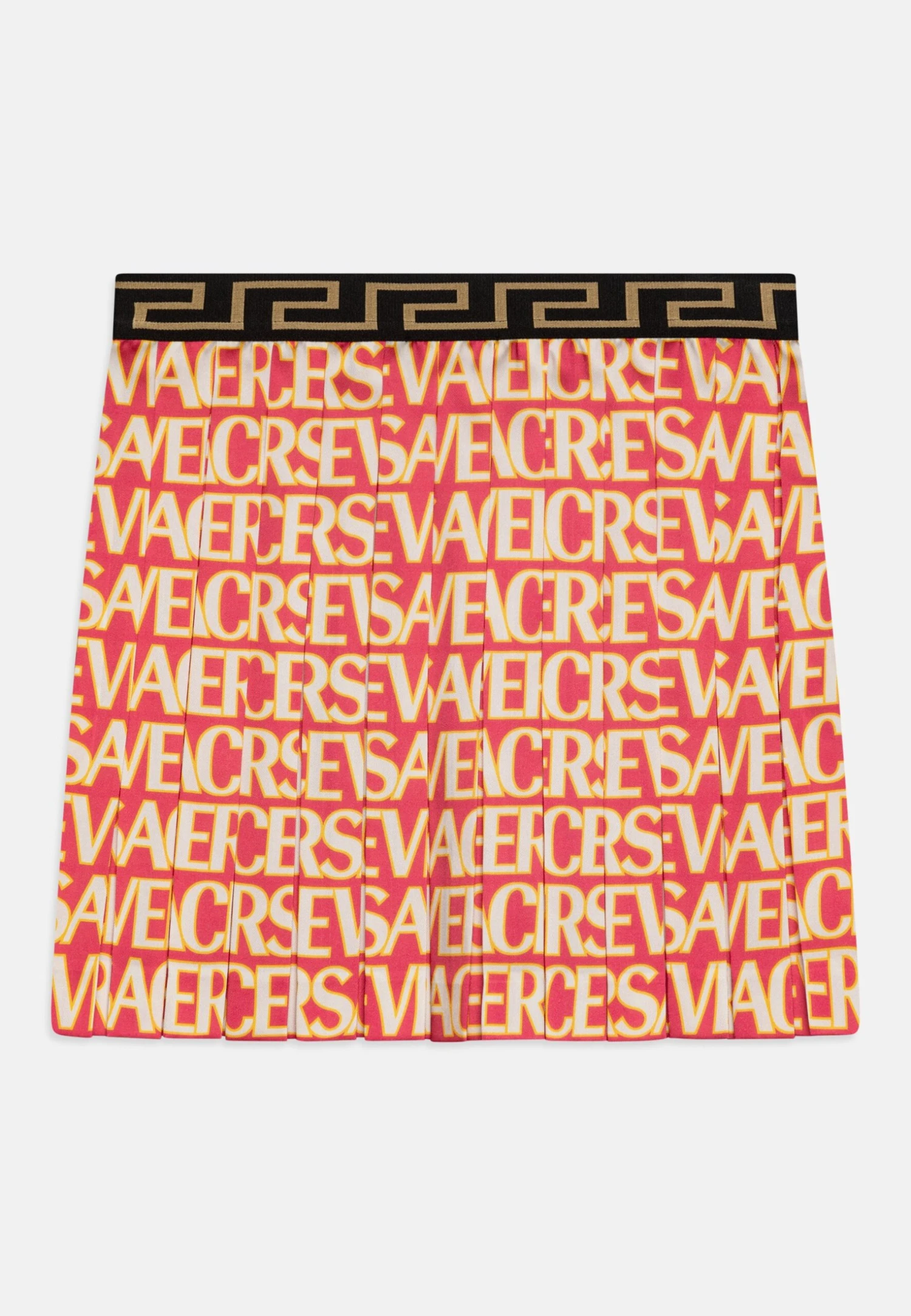 Versace Skirt Allover Kids - Gonna A Pieghe - Fuxia/Avorio 2 Versace Skirt Allover Kids - Gonna A Pieghe - Fuxia/Avorio - immagine 2