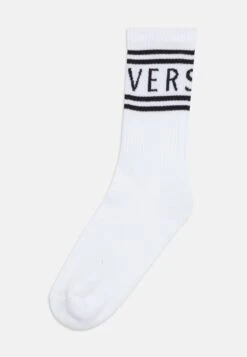 Versace Athletic Logo UnisexCalzeBianco/Nero Bambini Calze & Calzini 1VE86D002-A11