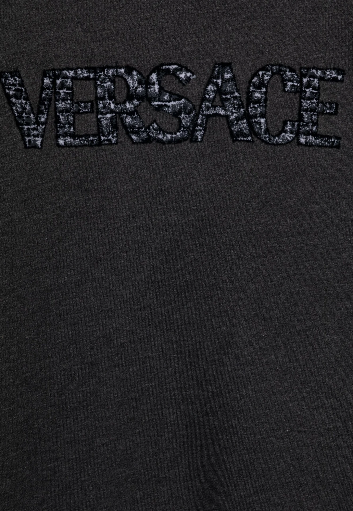 Versace Fashion Show Capsule Cocco Logo Embroidery UnisexFelpaGrey/White Bambini Pullover & Cardigan 1VE26K01F-C11 3 Versace Fashion Show Capsule Cocco Logo Embroidery UnisexFelpaGrey/White Bambini Pullover & Cardigan 1VE26K01F-C11 - immagine 3