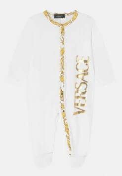 Versace Barocco Kids Logo UnisexTutinaBianco/Oro Bambini Intimo E Per La Notte 1VE86B00C-A11