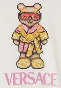 Versace Baby Bodysuit With Feet Pixel Teddy UnisexTutinaBianco/Rosa/Multicolor Bambini Intimo E Per La Notte 1VE86A009-A11 5 Versace Baby Bodysuit With Feet Pixel Teddy UnisexTutinaBianco/Rosa/Multicolor Bambini Intimo E Per La Notte 1VE86A009-A11 -Accessories b1c0f6c9aa1a4525af1412c97d965164