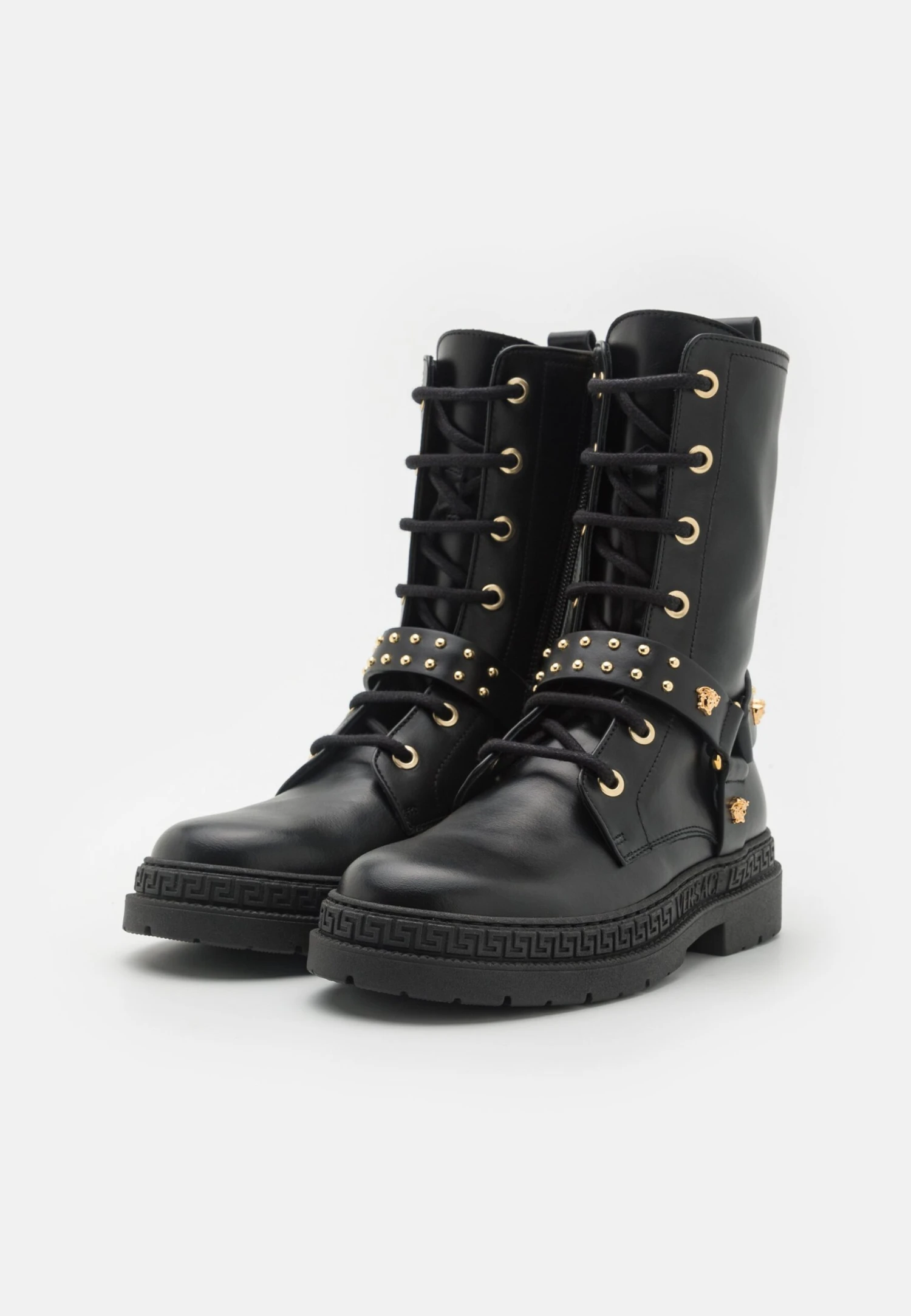 Versace Stivali Texani / BikerBlack/Gold Bambini Stivali 1VE13I00G-Q11 2 Versace Stivali Texani / BikerBlack/Gold Bambini Stivali 1VE13I00G-Q11 - immagine 2