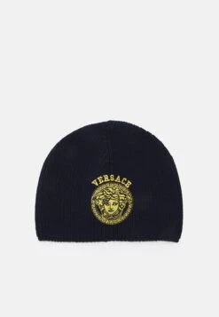 Versace Other Serie Ricamo Medusa Logo UnisexBerrettoNavy Uomo Cappellie Berretti 1VE53W005-K11