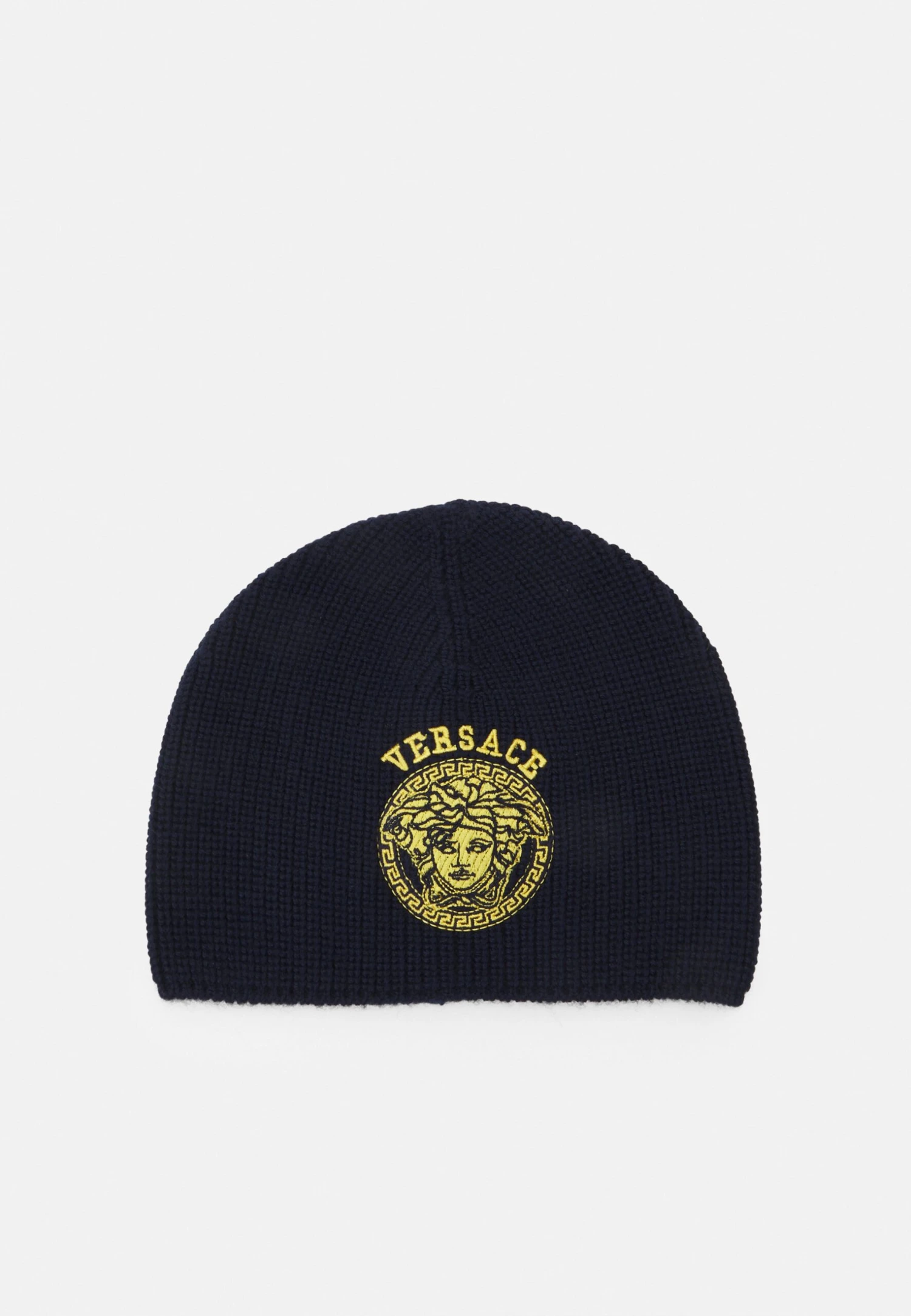 Versace Other Serie Ricamo Medusa Logo UnisexBerrettoNavy Uomo Cappellie Berretti 1VE53W005-K11 1 Versace Other Serie Ricamo Medusa Logo UnisexBerrettoNavy Uomo Cappellie Berretti 1VE53W005-K11