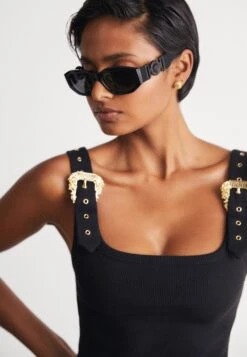 Versace Biggie UnisexOcchiali Da SoleBlack Uomo Occhiali Da Sole 1VE54K000-Q12