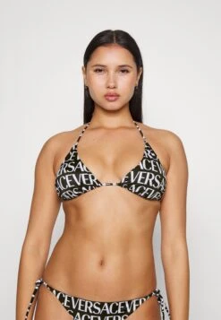 Versace Triangle Bikini Pezzo SopraBlack Donna Moda Mare 1VE81J00O-Q11