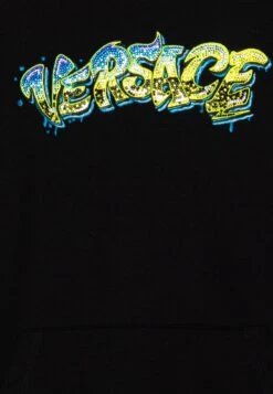 Versace Logo UnisexFelpa Con CappuccioNero/Azzurro/Multi-Coloured Bambini Pullover & Cardigan 1VE26K01N-Q11 -Accessories b9316f84c8af4060887cf827c4d3b108