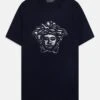 Versace St. Medusa UnisexT-Shirt Con StampaNavy Bambini T-shirt & Top 1VE26G035-K11