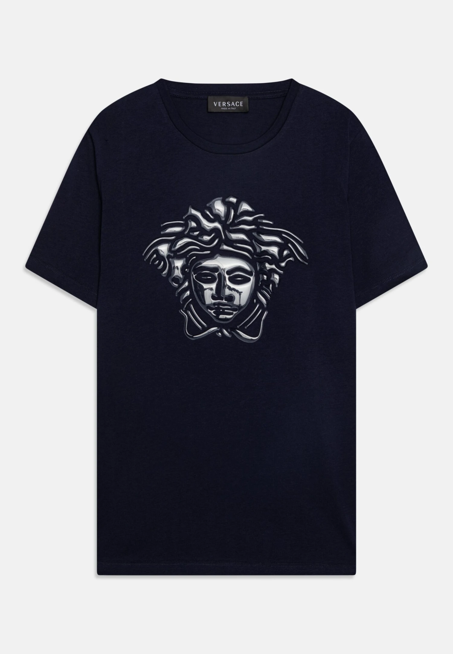 Versace St. Medusa UnisexT-Shirt Con StampaNavy Bambini T-shirt & Top 1VE26G035-K11 1 Versace St. Medusa UnisexT-Shirt Con StampaNavy Bambini T-shirt & Top 1VE26G035-K11