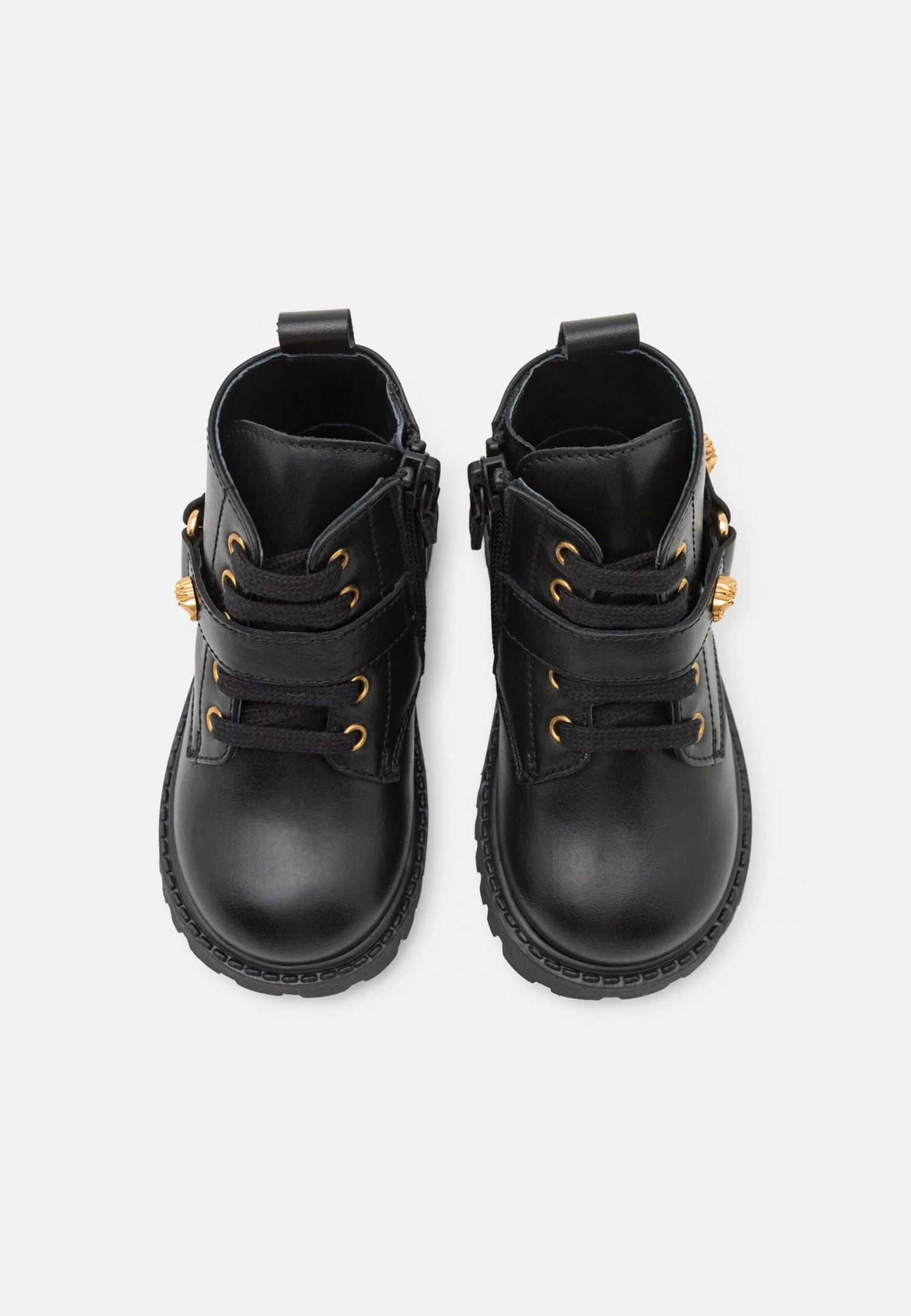 Versace Stivaletti StringatiBlack/Gold Bambini Stivali 1VE13I00F-Q11 4 Versace Stivaletti StringatiBlack/Gold Bambini Stivali 1VE13I00F-Q11 - immagine 4