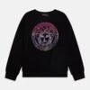 Versace Ricamo Medusa UnisexFelpaNero/Multi-Coloured Bambini Pullover & Cardigan 1VE26K01A-Q11