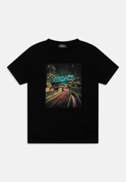 Versace Fashion Show Capsule Blinding Lights UnisexT-Shirt Con StampaBlack/Multi-Coloured Bambini T-shirt & Top 1VE26G034-Q11