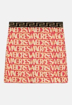 Versace Skirt Allover Kids - Gonna A Pieghe - Fuxia/Avorio