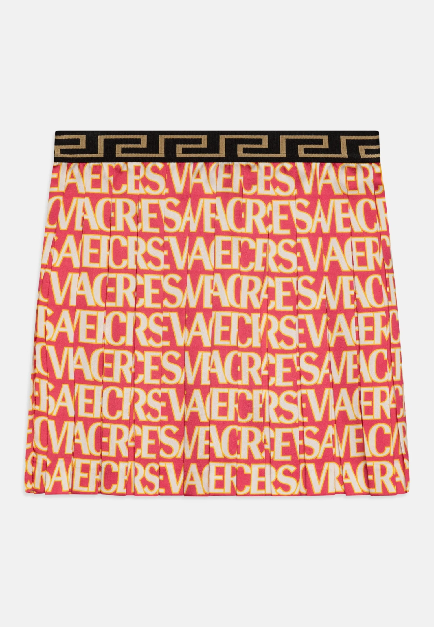 Versace Skirt Allover Kids - Gonna A Pieghe - Fuxia/Avorio 1 Versace Skirt Allover Kids - Gonna A Pieghe - Fuxia/Avorio