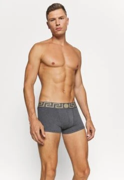 Versace Parigamba Basso Intimo Uomo 3 PackCulotteNero/Grigio/Bianco Uomo Intimo 1VE82O00F-Q12