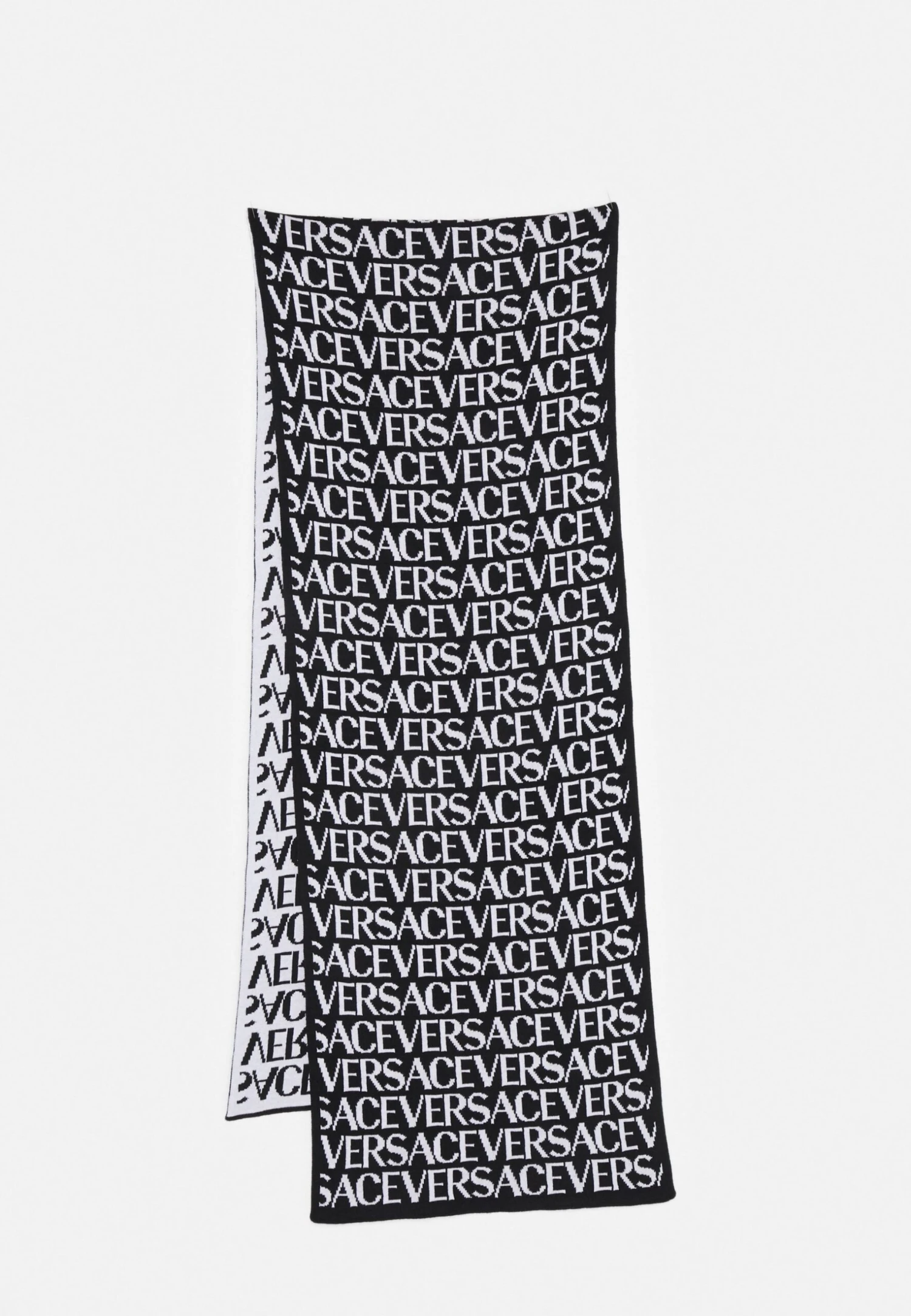 Knit Scarf Versace Allover SerieFoulardBlack/White Donna Sciarpe 1VE54G01H-Q11 1 Knit Scarf Versace Allover SerieFoulardBlack/White Donna Sciarpe 1VE54G01H-Q11