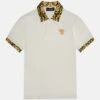 Versace Barocco Kids Medusa UnisexPoloBianco/Nerooro/Oro Bambini T-shirt & Top 1VE24G00F-A12
