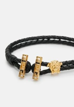 Versace Bracelet UnisexBraccialeBlack/Gold-Coloured Uomo Gioielli 1VE54L062-Q11 -Accessories d5a3cdda05084414b6e807bb194f3267