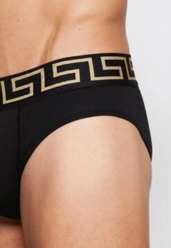 Versace Basso Intimo Uomo 2 Pack - Slip - Nero/Greca Oro -Accessories d7155a40b4604fdfb461f840caa533c8