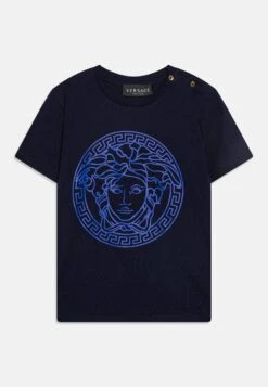 Versace Baby MedusaT-Shirt Con StampaNavy/Bright Blue Bambini T-shirt & Top 1VE23G00N-K11