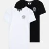 Versace Topeka Unisex 2 Pack T-Shirt BasicNero/Greca Bianca/Bianco/Greca Nera Bambini T-shirt & Top 1VE24G00J-Q11