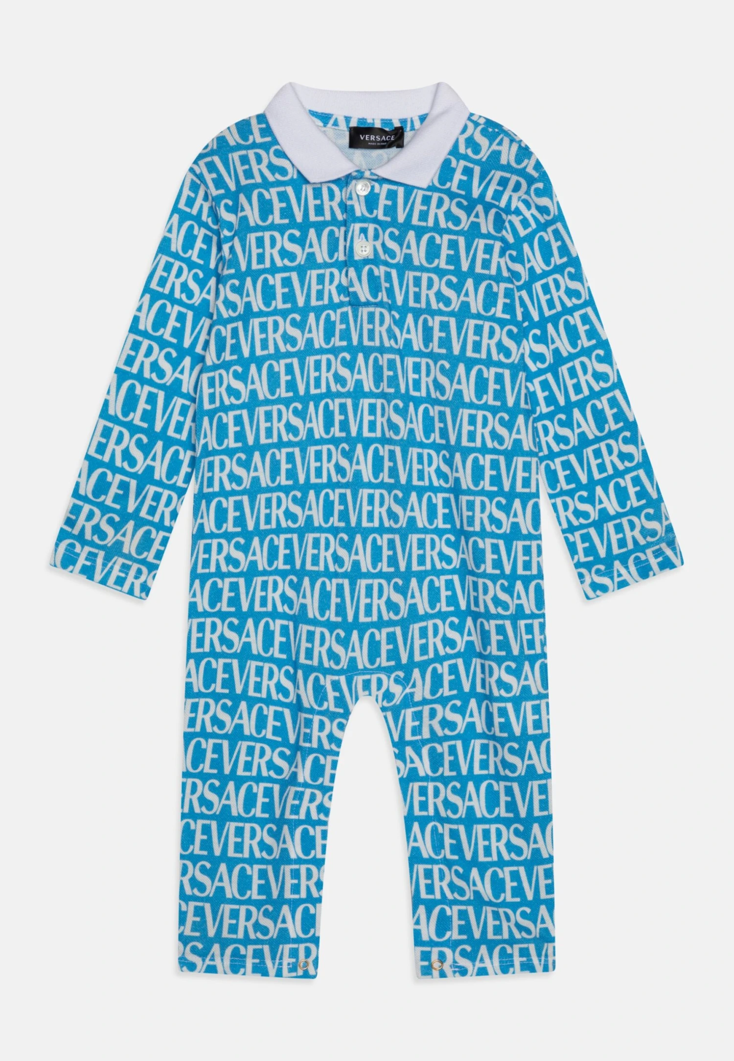Versace Baby Bodysuit Without Feet Kids UnisexPigiamaAzzurro/Bianco Bambini Intimo E Per La Notte 1VE86A00A-K11 1 Versace Baby Bodysuit Without Feet Kids UnisexPigiamaAzzurro/Bianco Bambini Intimo E Per La Notte 1VE86A00A-K11