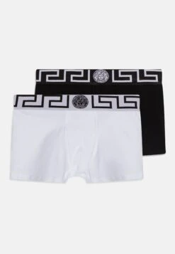 Versace Topeka 2 PackCulotteNero/Greca Bianca Bianco/Greca Nera Bambini Intimo E Per La Notte 1VE84A002-Q11