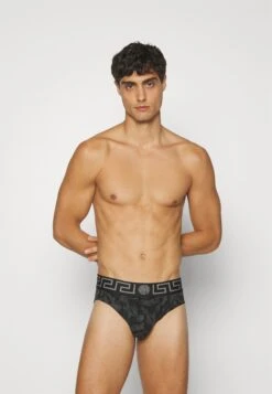 Versace Underwear BaroccoSlipBlack/Rey Uomo Intimo 1VE82O021-Q12