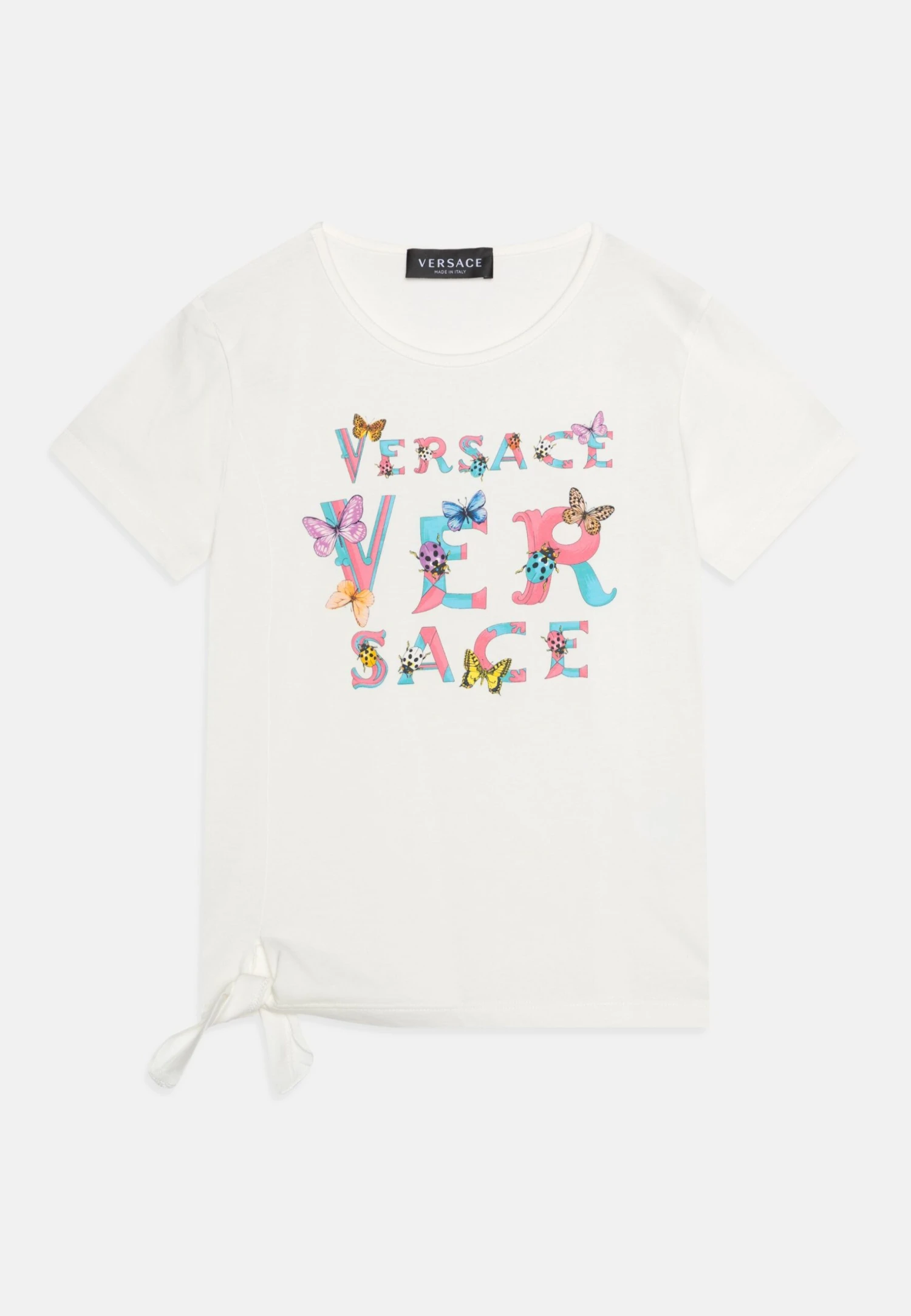 Versace St. FreedomT-Shirt Con StampaBianco/Multicolor Bambini T-shirt & Top 1VE23G00K-A11 1 Versace St. FreedomT-Shirt Con StampaBianco/Multicolor Bambini T-shirt & Top 1VE23G00K-A11