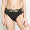 Versace Slip Mare DonnaBikini Pezzo SottoNero Donna Moda Mare 1VE81I007-Q11