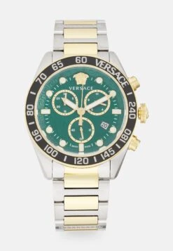 Greca DomeCronografoSilver-Colored/Gold-Colored/Green Uomo Orologi VEF52M04A-D11
