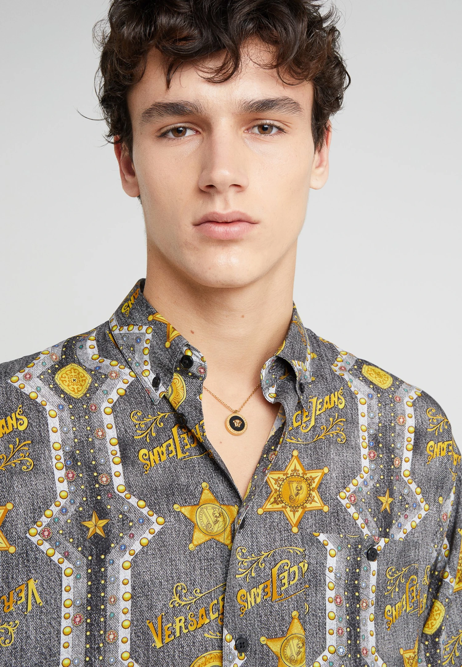 Versace Collana - Nero/Oro Tribute 3 Versace Collana - Nero/Oro Tribute - immagine 3