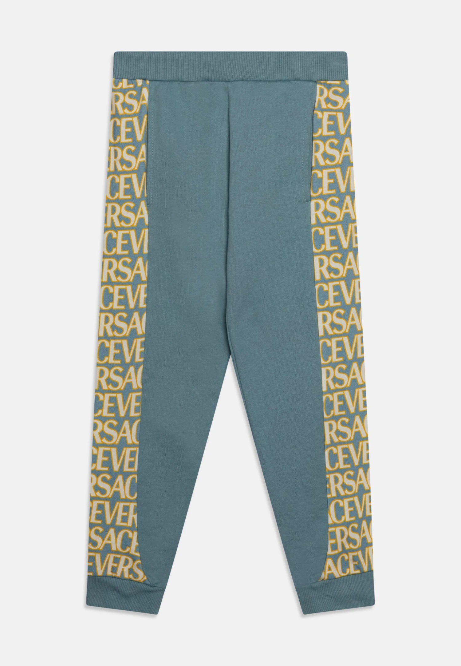 Versace Allover Kids UnisexPantaloni SportiviSky/Multicolor Bambini Pantaloni 1VE26B00Q-K11 1 Versace Allover Kids UnisexPantaloni SportiviSky/Multicolor Bambini Pantaloni 1VE26B00Q-K11