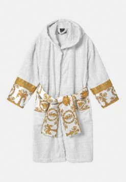 Versace Bath Robe Young AccappatoioWhite/Gold Bambini Intimo E Per La Notte 1VE86B000-A11