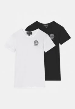 Versace Essential 2 PackT-Shirt Con StampaBianco/Nero Bambini T-shirt & Top 1VE24G00D-A11